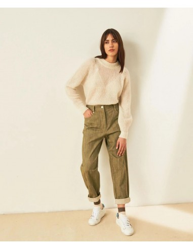 Pantalone denim verde Momonì Pantalone denim verde Momonì