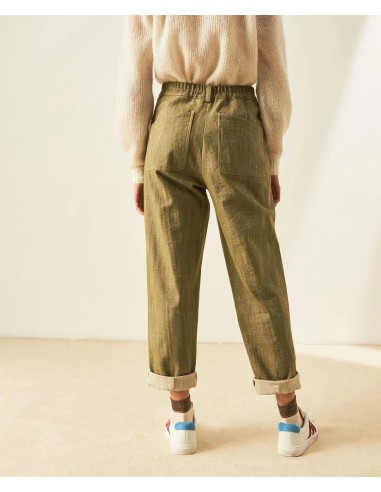 Pantalone denim verde Momonì Pantalone denim verde Momonì