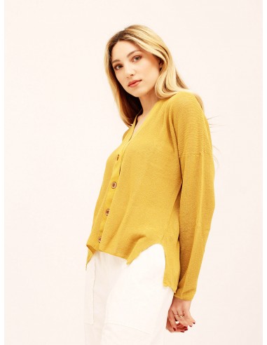 Cardigan San Diego giallo Momonì