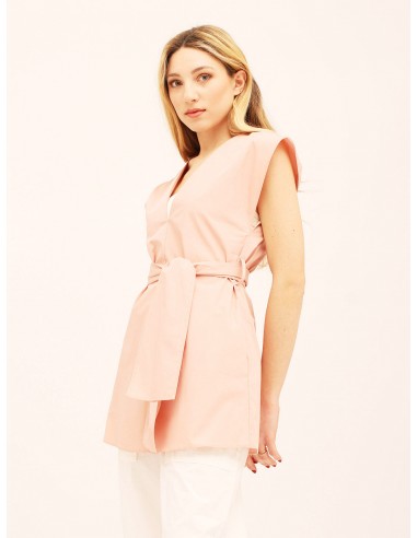 Top over con cinturino Armor rosa Hache