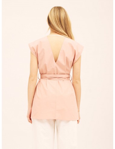 Top over con cinturino Armor rosa Hache
