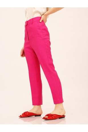 Pantalone a sigaretta fuxia... 2