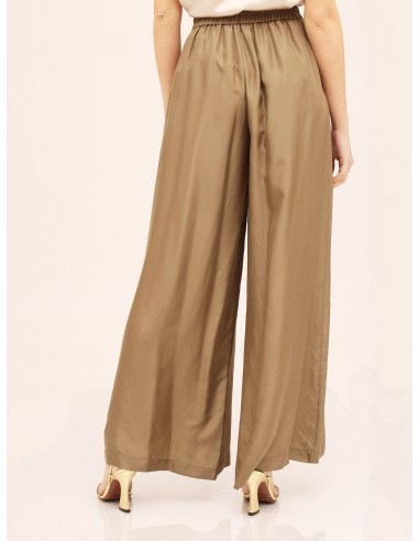 Pantalone palazzo seta verde Hanami D Or