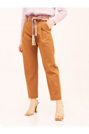 Pantalone marrone con...