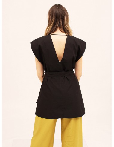 Top over con cinturino Armor nero Hache