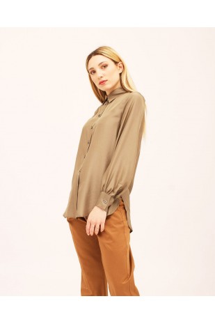 Camicia seta verde Leandra... 2