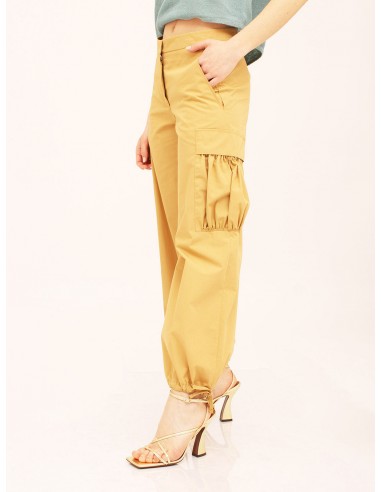Pantalone baggy con tasche beige Hache