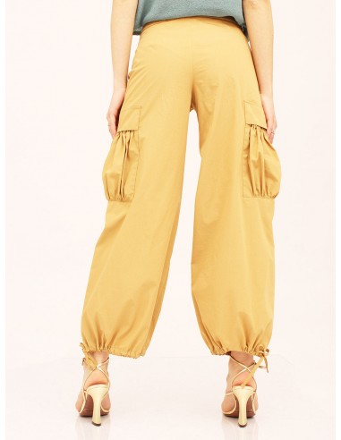 Pantalone baggy con tasche beige Hache